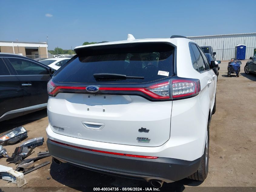 2018 Ford Edge Sel VIN: 2FMPK3J92JBC37088 Lot: 40034735