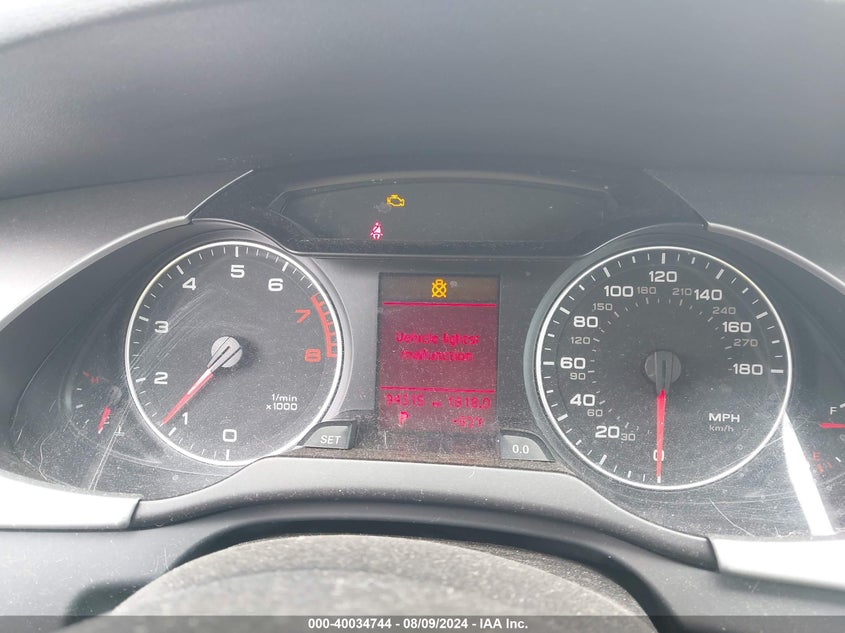 2009 Audi A4 2.0T Premium VIN: WAULF78K89A125603 Lot: 40034744