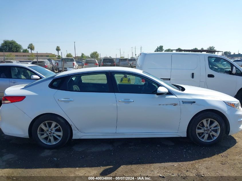 2018 Kia Optima Lx VIN: 5XXGT4L37JG180449 Lot: 40034800