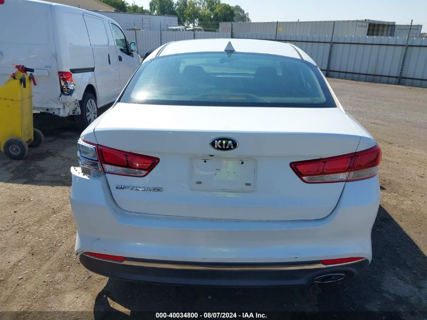 2018 Kia Optima Lx VIN: 5XXGT4L37JG180449 Lot: 40034800