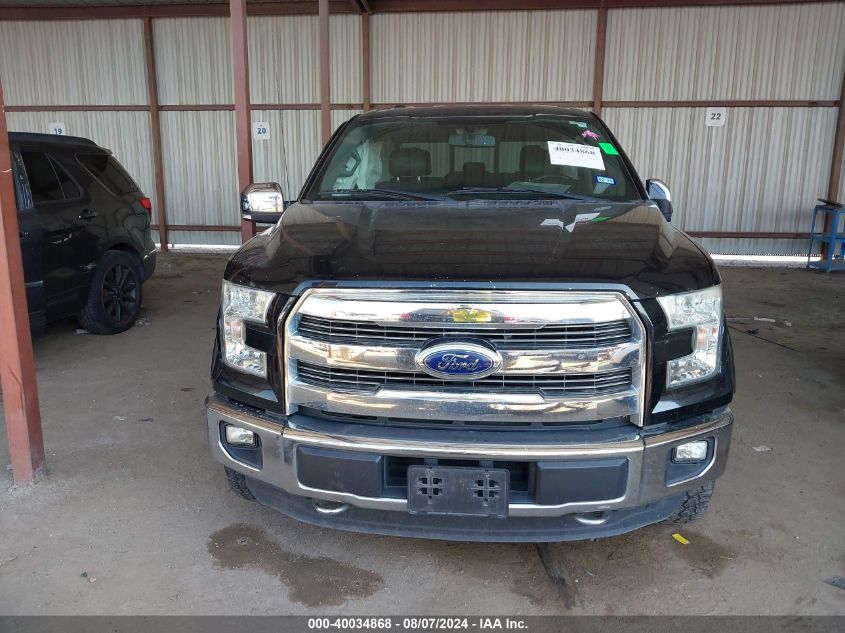 2016 FORD F-150 LARIAT - 1FTEW1EG7GKD63913