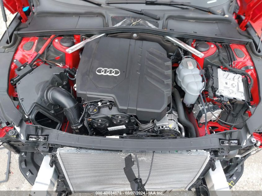 2024 Audi A5 Sportback Premium Plus 45 Tfsi Quattro S Tronic VIN: WAUFACF55RA024911 Lot: 40034875