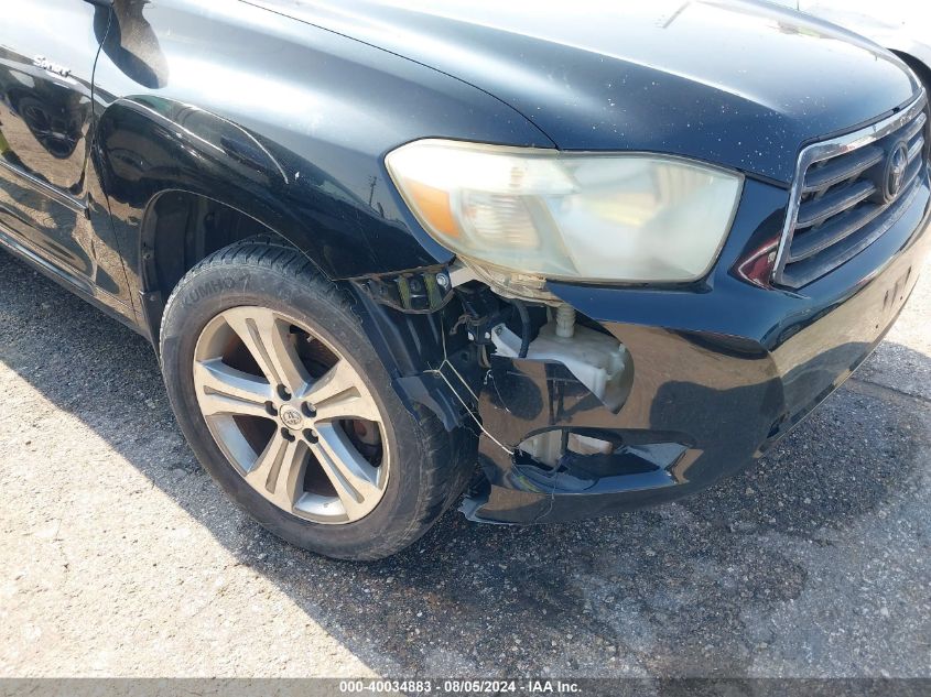 2009 Toyota Highlander Sport VIN: JTEDS43A392075408 Lot: 40034883