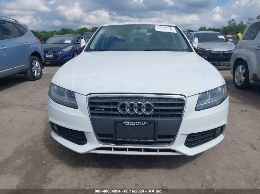 2012 Audi A4 2.0T Premium VIN: WAUBFAFL8CN003960 Lot: 40034894