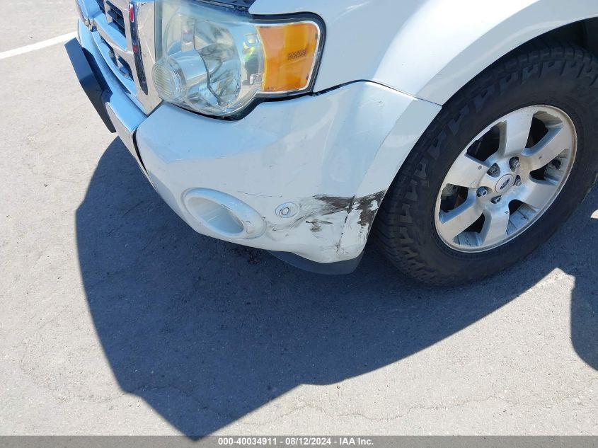 2011 Ford Escape Limited VIN: 1FMCU0E74BKC30179 Lot: 40034911