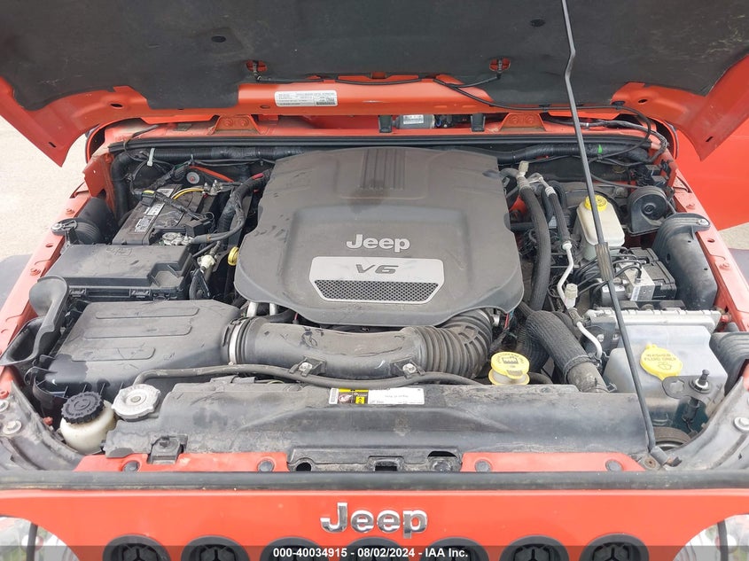 2015 Jeep Wrangler Sahara VIN: 1C4AJWBG8FL657974 Lot: 40034915