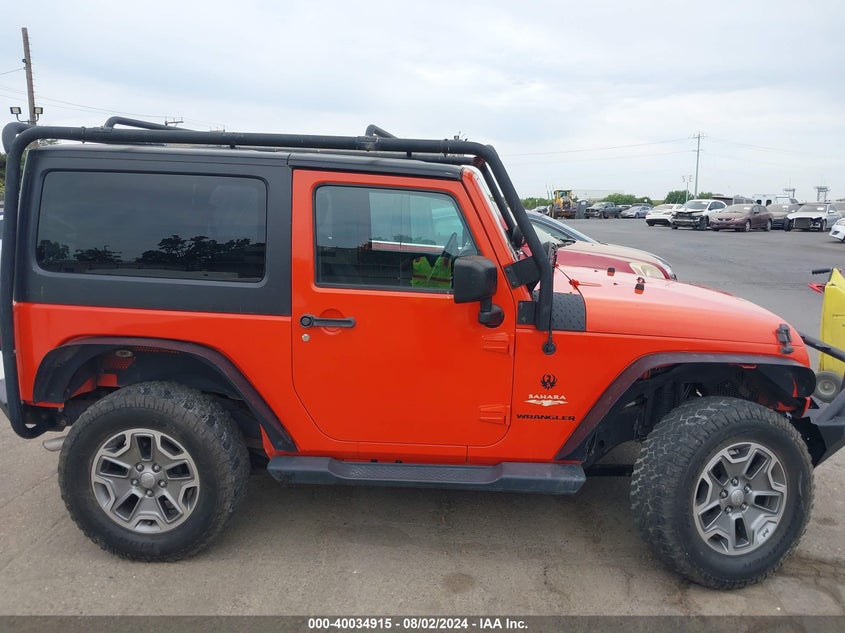 2015 Jeep Wrangler Sahara VIN: 1C4AJWBG8FL657974 Lot: 40034915