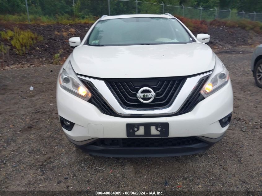 2016 Nissan Murano Sl VIN: 5N1AZ2MH1GN116287 Lot: 40034989