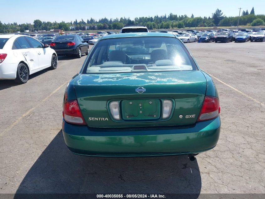 2002 Nissan Sentra Gxe VIN: 3N1CB51D52L626951 Lot: 40035055