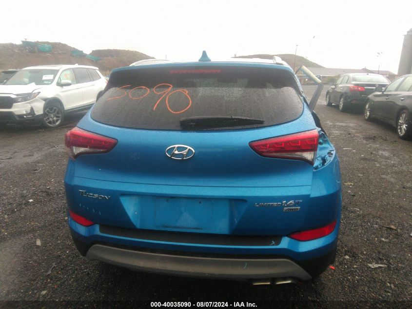 KM8J3CA23HU431302 2017 Hyundai Tucson Limited