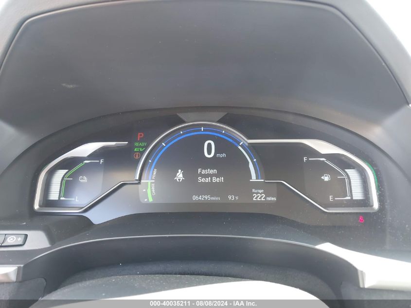 2018 Honda Clarity Plug-In Hybrid Touring VIN: JHMZC5F33JC020058 Lot: 40035211