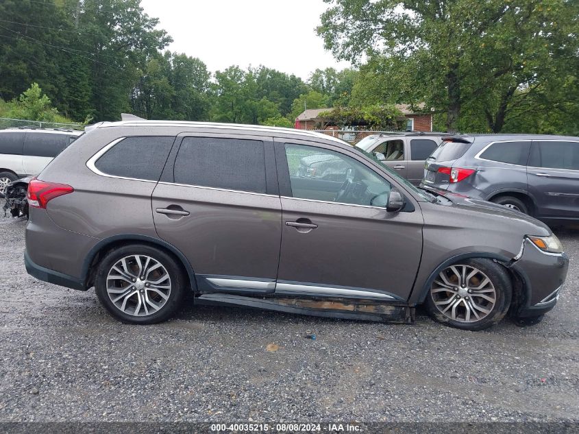 2017 Mitsubishi Outlander Se/Sel VIN: JA4AZ3A33HZ038358 Lot: 40035215