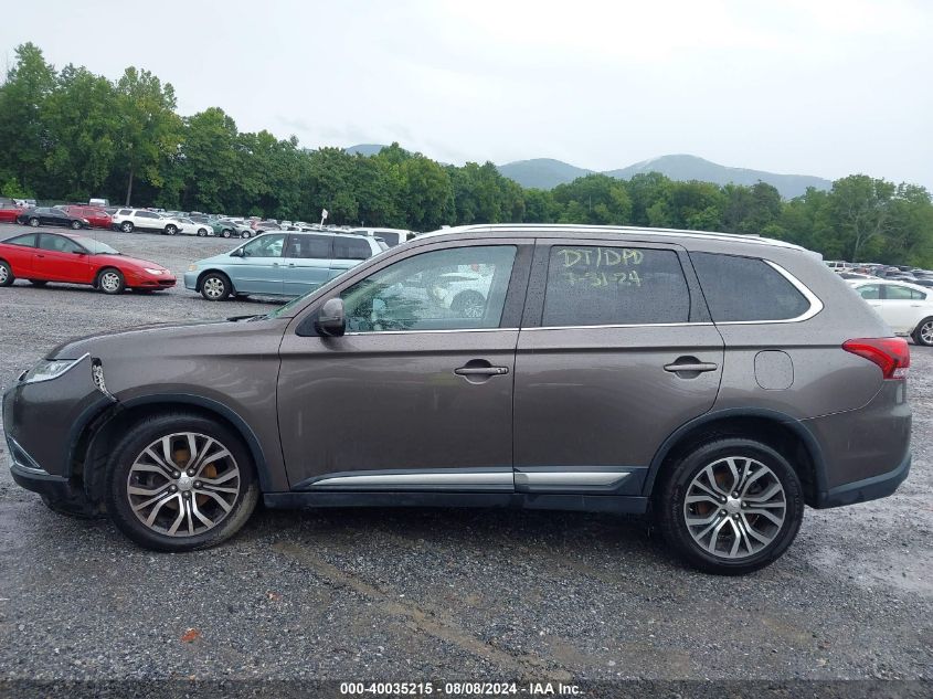 2017 Mitsubishi Outlander Se/Sel VIN: JA4AZ3A33HZ038358 Lot: 40035215