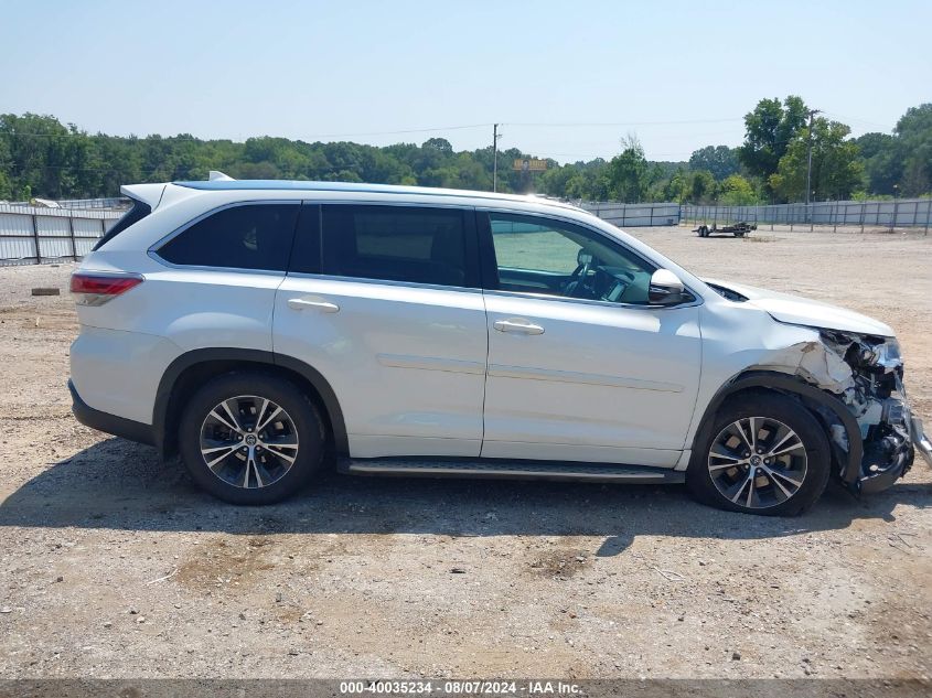 2016 Toyota Highlander Xle V6 VIN: 5TDKKRFHXGS167445 Lot: 40035234