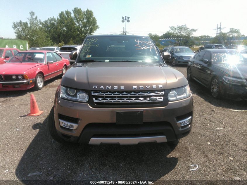 2014 Land Rover Range Rover Sport Hse VIN: SALWR2WF2EA333124 Lot: 40035249