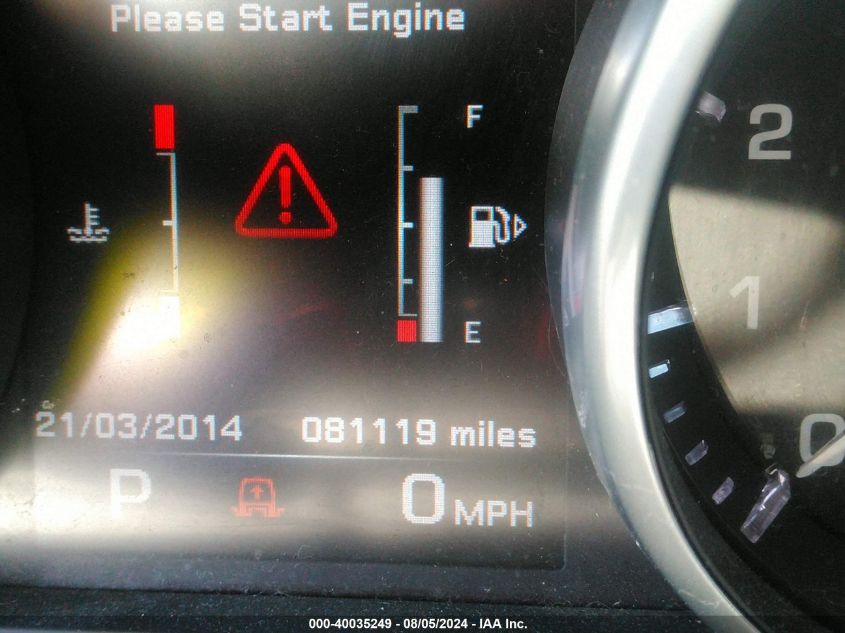 2014 Land Rover Range Rover Sport Hse VIN: SALWR2WF2EA333124 Lot: 40035249