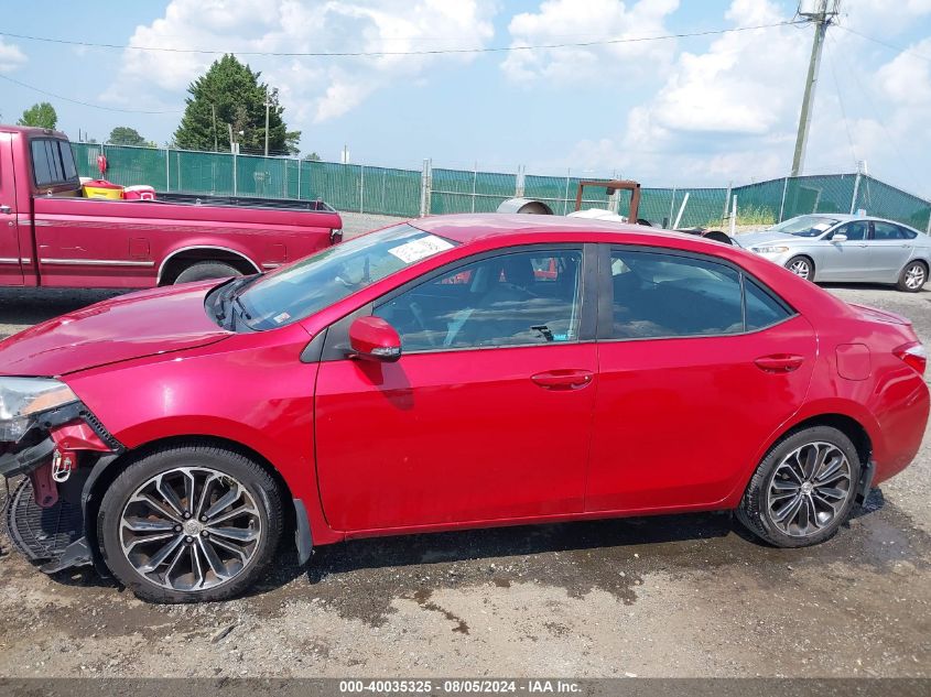 2016 Toyota Corolla S Plus VIN: 2T1BURHEXGC725588 Lot: 40035325