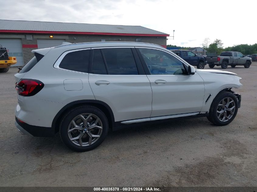 2023 BMW X3 xDrive30I VIN: WBX57DP07PN242492 Lot: 40035378