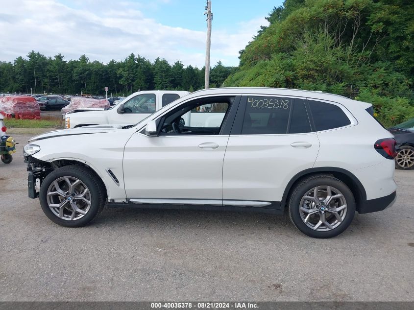 2023 BMW X3 XDRIVE30I - WBX57DP07PN242492