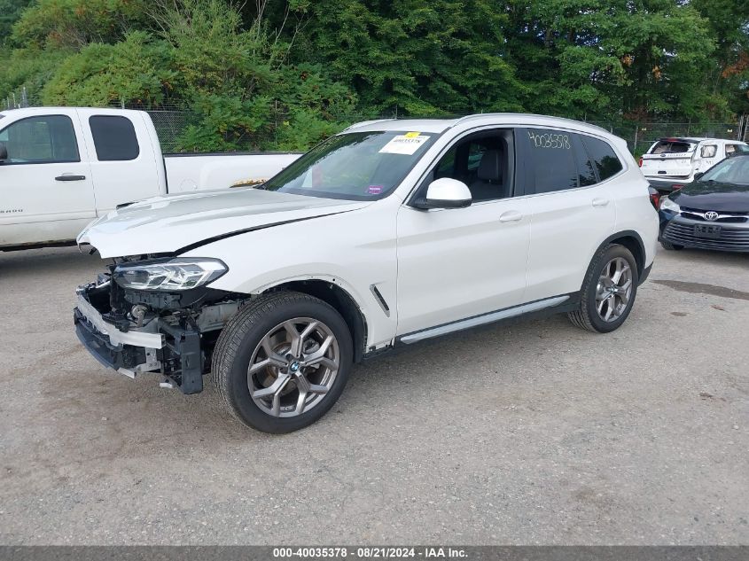 2023 BMW X3 XDRIVE30I - WBX57DP07PN242492