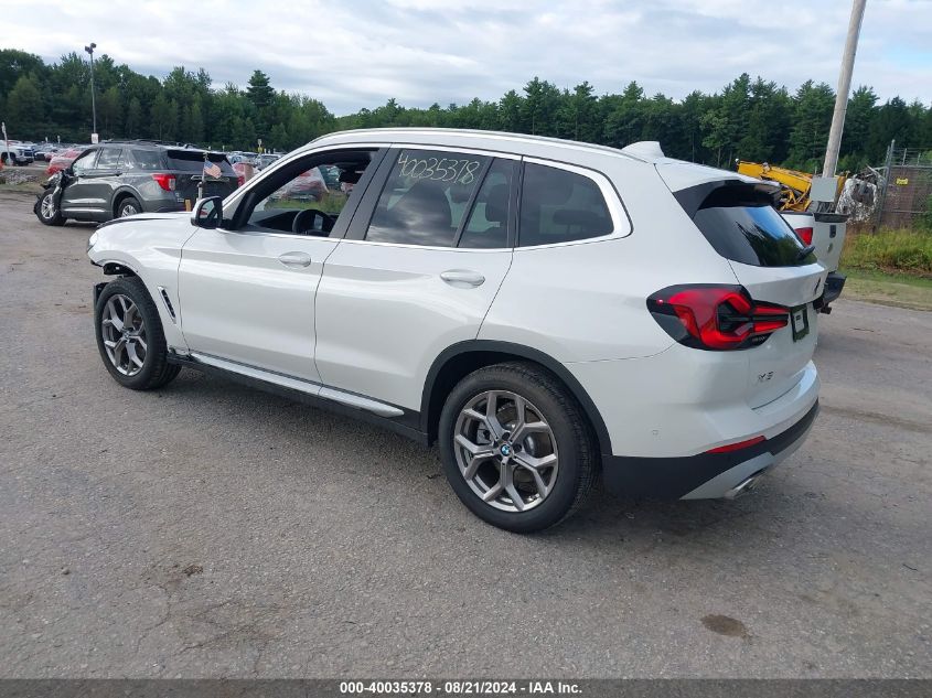 2023 BMW X3 XDRIVE30I - WBX57DP07PN242492