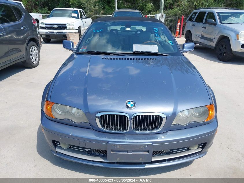 2001 BMW 330Ci VIN: WBABS53491JU87402 Lot: 40035423