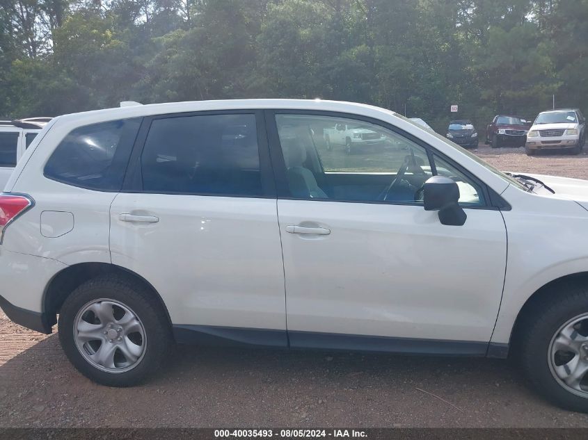 2017 Subaru Forester 2.5I VIN: JF2SJAAC8HH477262 Lot: 40035493