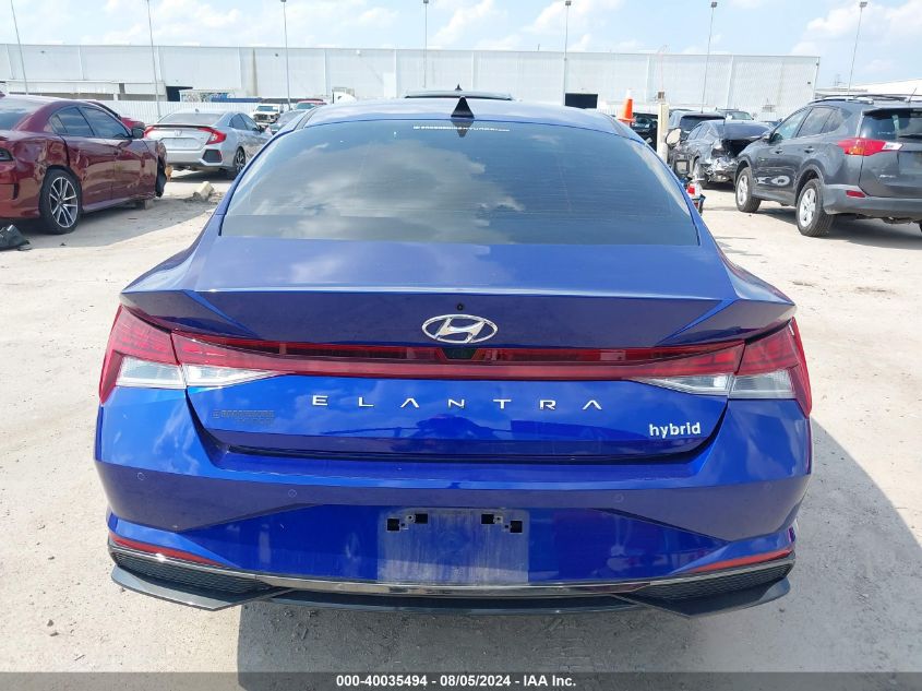 2023 Hyundai Elantra Hybrid Limited VIN: KMHLN4AJ6PU062773 Lot: 40035494