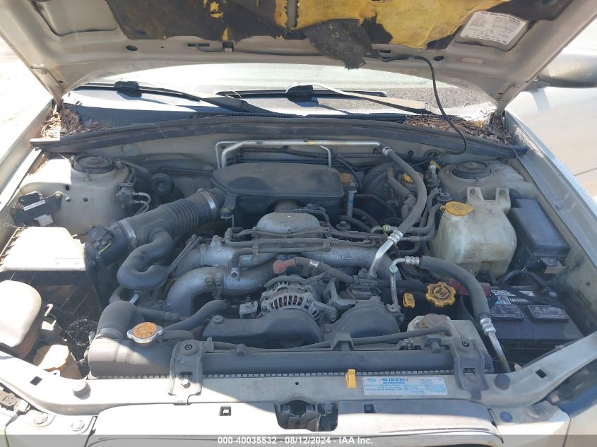 2005 Subaru Forester 2.5Xs VIN: JF1SG65685G727640 Lot: 40035532