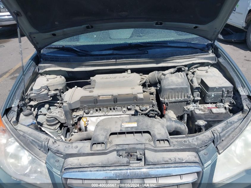 2009 Hyundai Elantra Gls VIN: KMHDU46D19U709979 Lot: 40035567