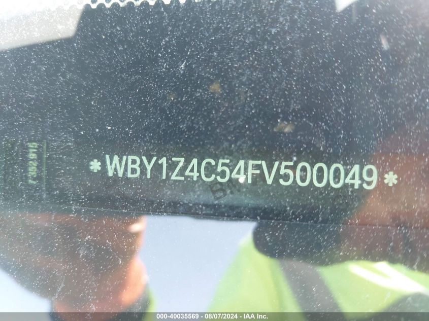 2015 BMW I3 REX - WBY1Z4C54FV500049