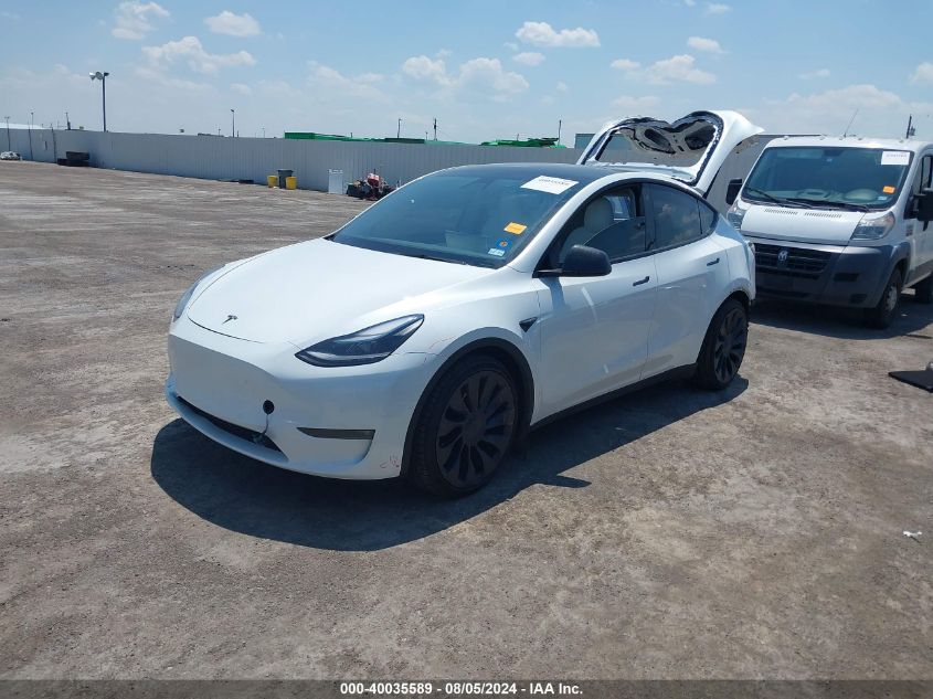 2021 Tesla Model Y Performance Dual Motor All-Wheel Drive VIN: 5YJYGDEF7MF264620 Lot: 40035589