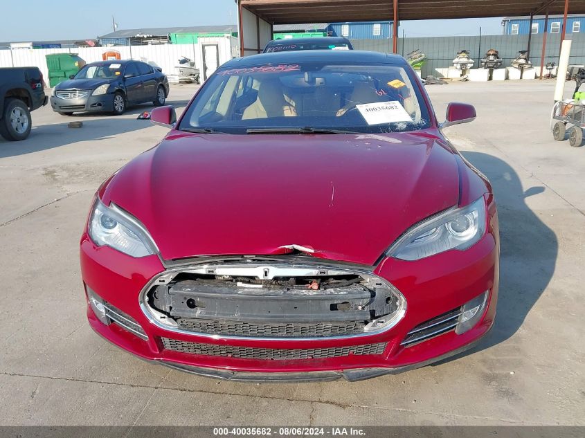 2012 Tesla Model S Performance/Signature Performance VIN: 5YJSA1DP7CFS00799 Lot: 40035682