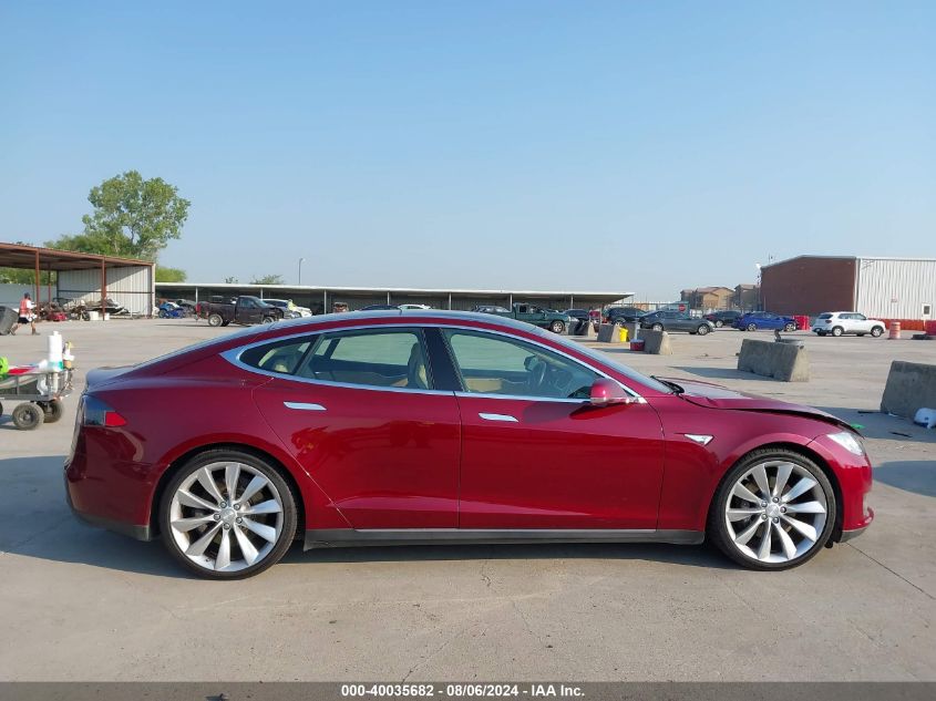 2012 Tesla Model S Performance/Signature Performance VIN: 5YJSA1DP7CFS00799 Lot: 40035682