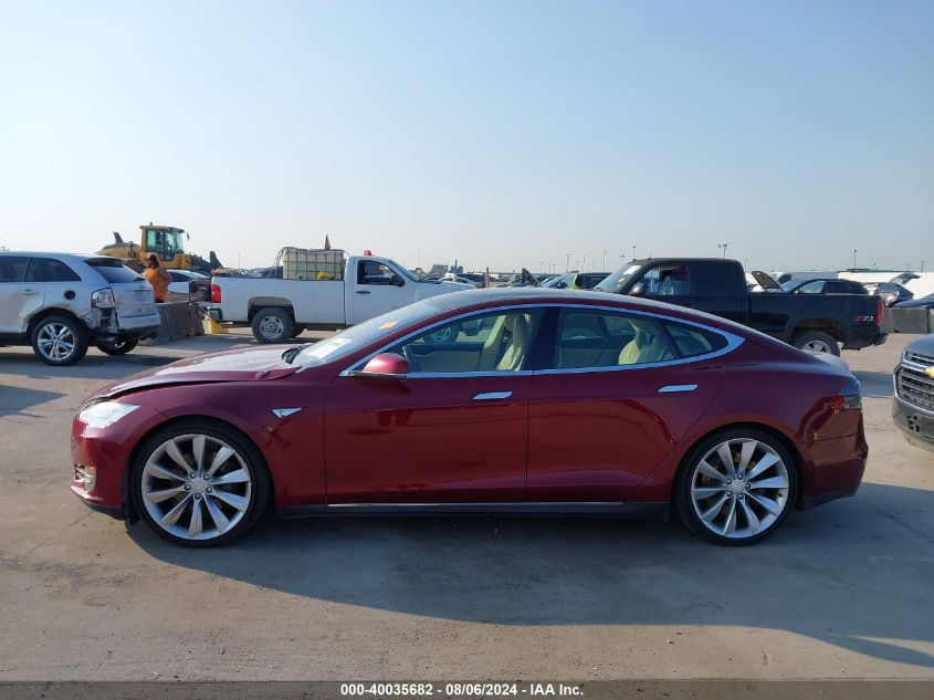 2012 Tesla Model S Performance/Signature Performance VIN: 5YJSA1DP7CFS00799 Lot: 40035682