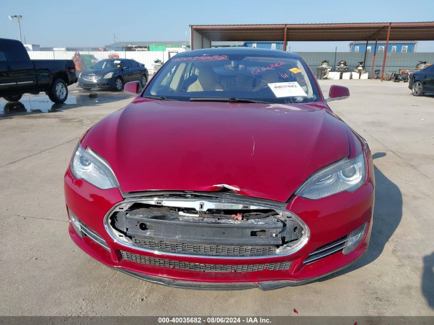 2012 Tesla Model S Performance/Signature Performance VIN: 5YJSA1DP7CFS00799 Lot: 40035682