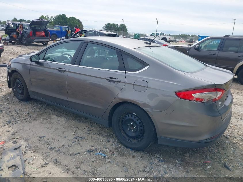 2013 FORD FUSION S - 3FA6P0G77DR211586