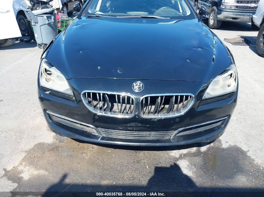 2014 BMW 650I Gran Coupe VIN: WBA6B2C58ED129446 Lot: 40035768