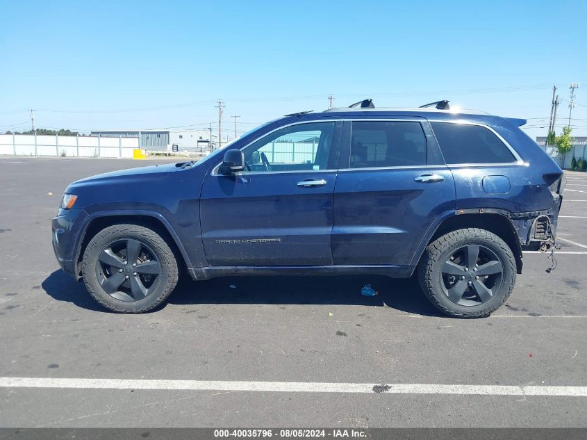 2014 Jeep Grand Cherokee Overland VIN: 1C4RJFCM2EC505582 Lot: 40035796