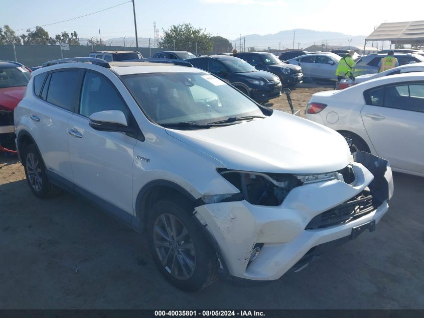 2017 Toyota Rav4 Hybrid Limited VIN: JTMDJREV6HD123040 Lot: 40035801