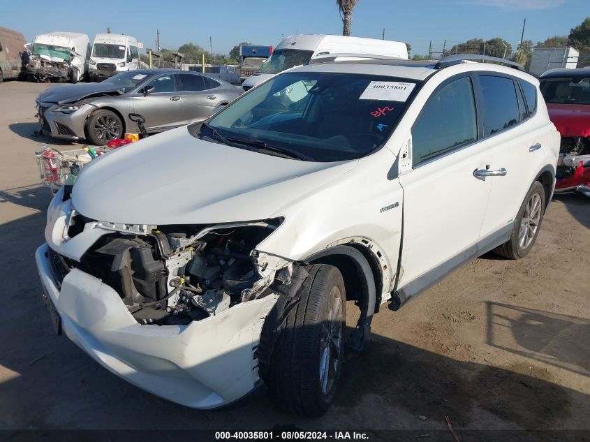 2017 Toyota Rav4 Hybrid Limited VIN: JTMDJREV6HD123040 Lot: 40035801