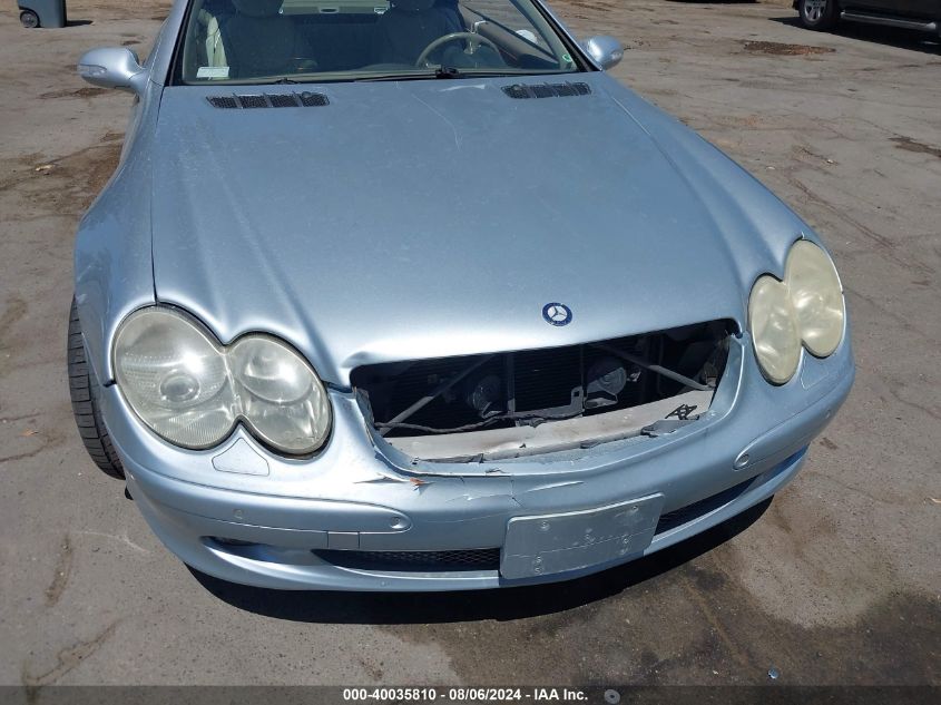 2003 Mercedes-Benz Sl 500 VIN: WDBSK75F23F052030 Lot: 40035810