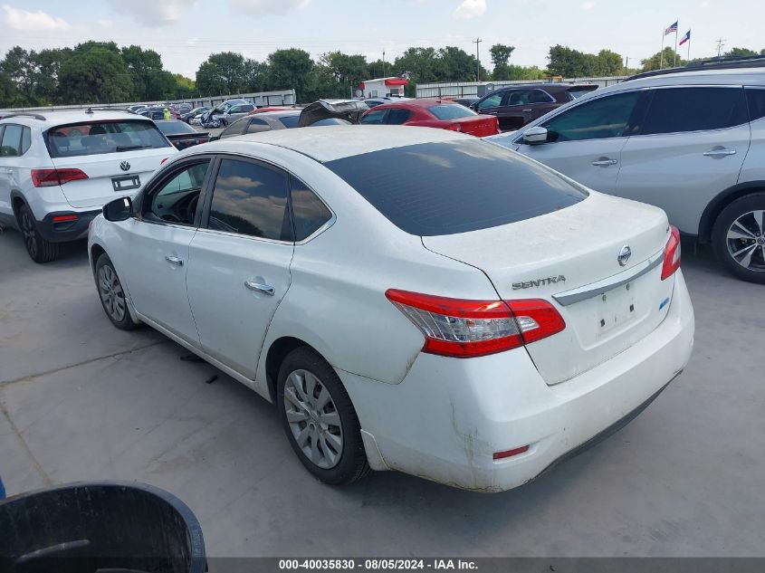 2014 Nissan Sentra Fe+ S/Fe+ Sv/S/Sl/Sr/Sv VIN: 3N1AB7AP4EL650501 Lot: 40035830