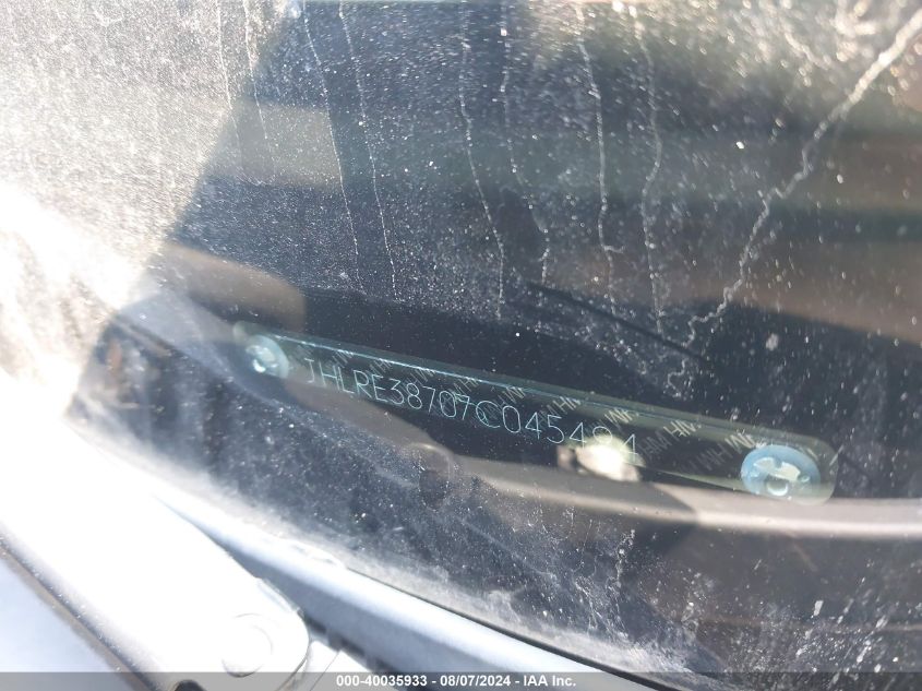 2007 Honda Cr-V Exl VIN: JHLRE38707C045494 Lot: 40035933