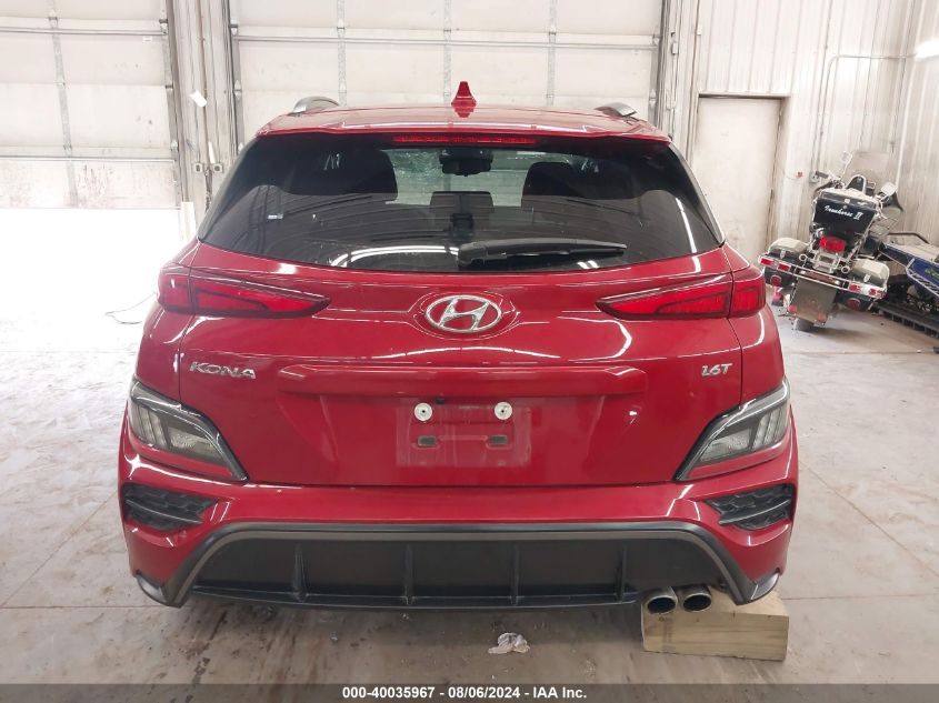 2022 Hyundai Kona N Line VIN: KM8K33A31NU864724 Lot: 40035967