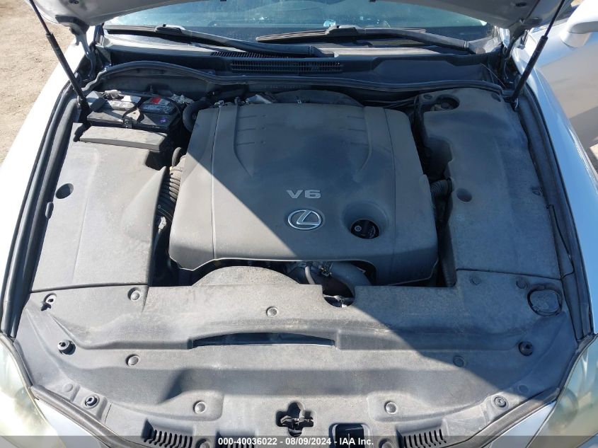 2007 Lexus Is 250 VIN: JTHBK262775029837 Lot: 40036022