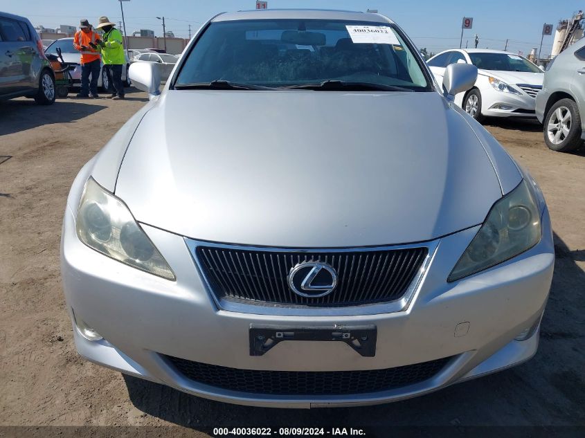 2007 Lexus Is 250 VIN: JTHBK262775029837 Lot: 40036022