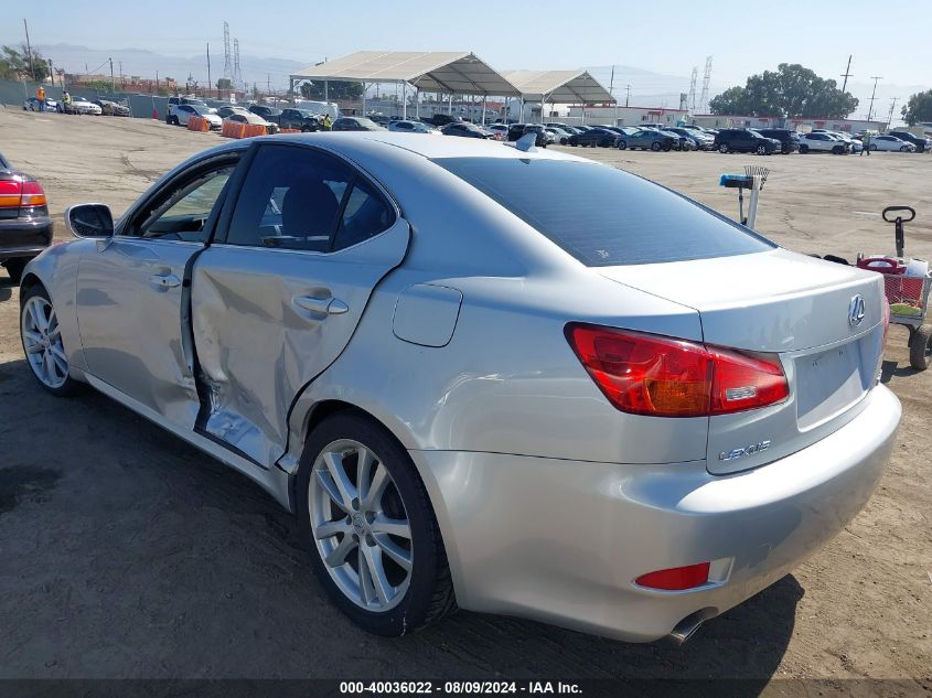 2007 Lexus Is 250 VIN: JTHBK262775029837 Lot: 40036022