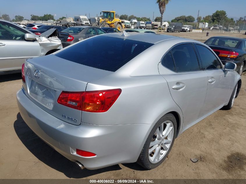 2007 Lexus Is 250 VIN: JTHBK262775029837 Lot: 40036022