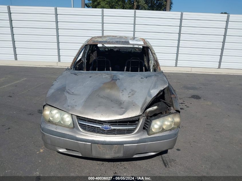 2003 Chevrolet Impala VIN: 2G1WF52E439387492 Lot: 40036027